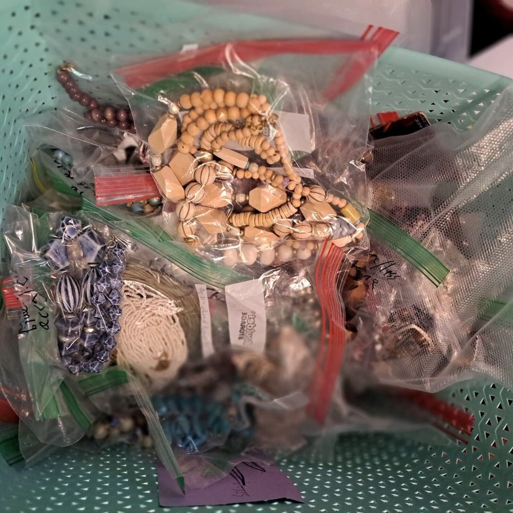 Assorted Women's Beaded Bracelets - Beige and Neutral Tones